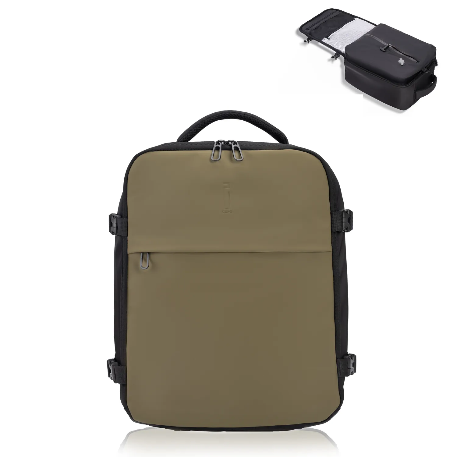 CELIMS 40x30x20 zaino sottovuoto bagaglio a mano Beige compressibile