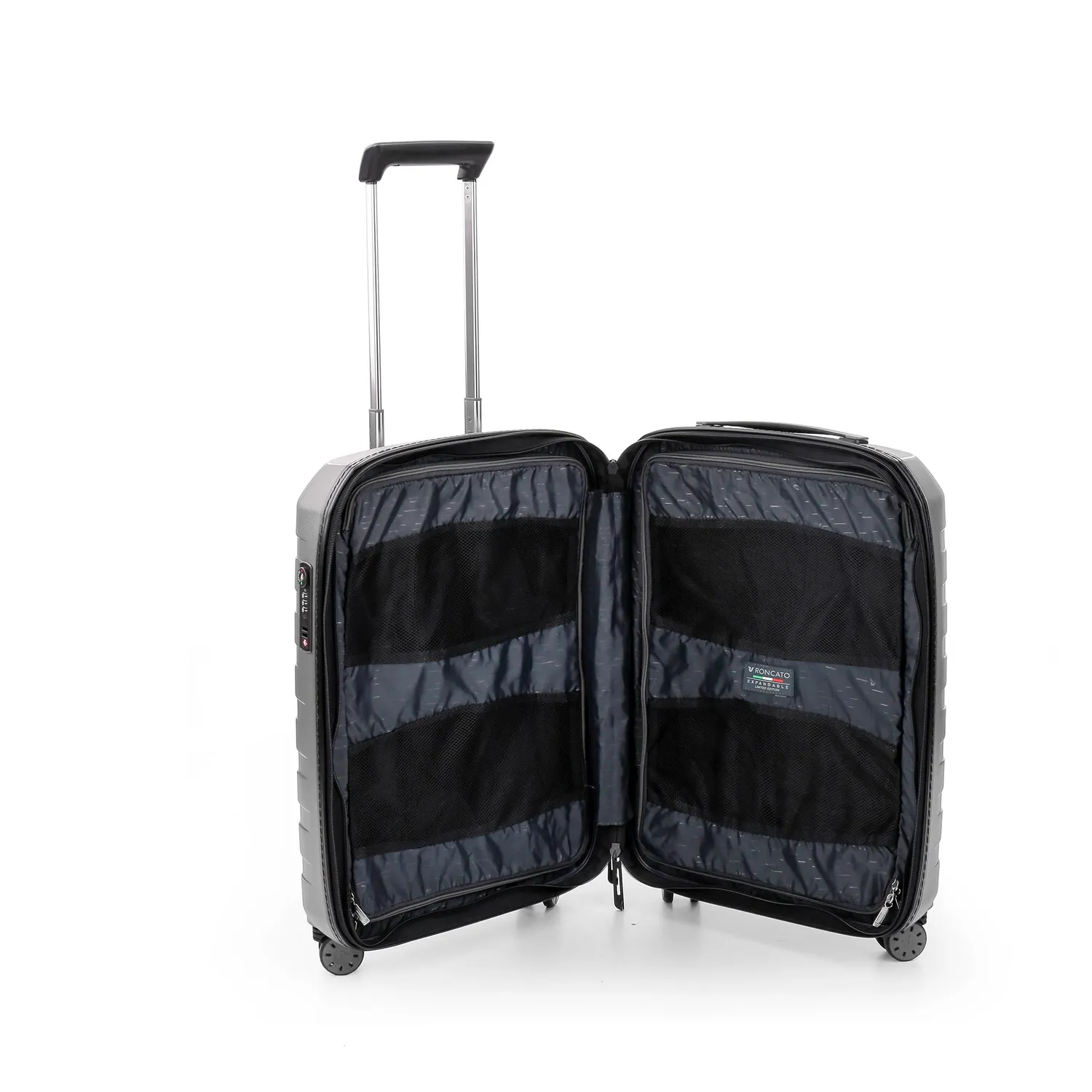 Roncato Box 4.0 Trolley Cabina 55x40x20 cm Piombo Espandibile