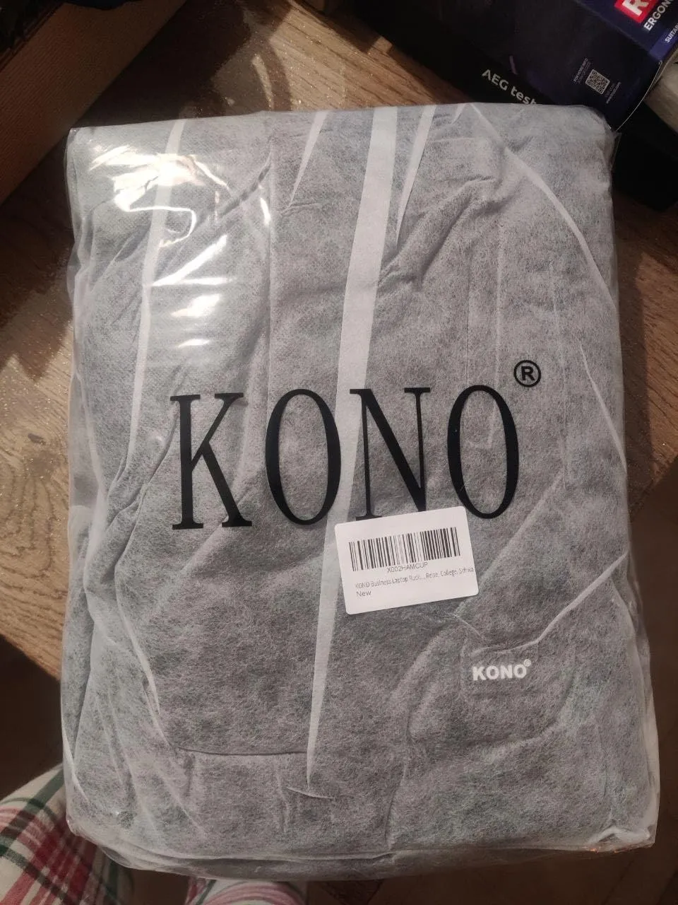 Kono zaino porta PC 15,6 pollici nero antifurto