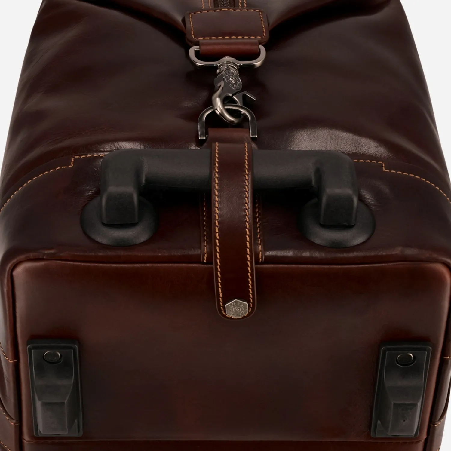 Jekyll & Hide Oxford Wheeled Weekender borsone tabacco