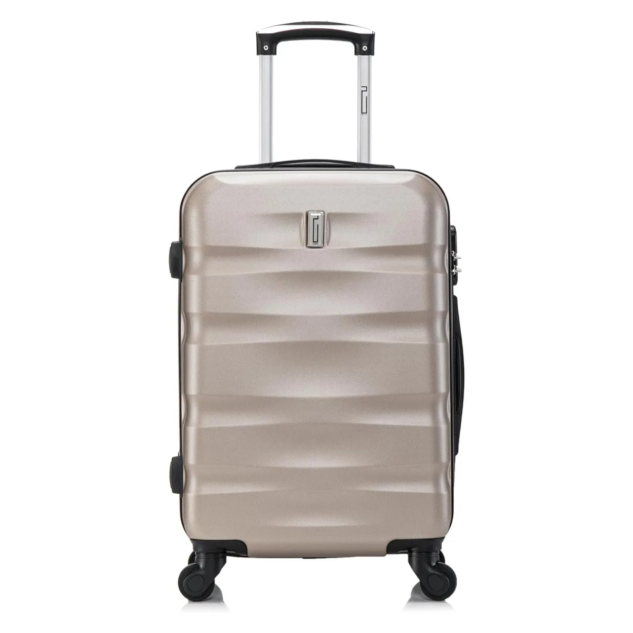 CELIMS AeroWave Valigia Cabina 55 cm Champagne con Beauty Case ABS