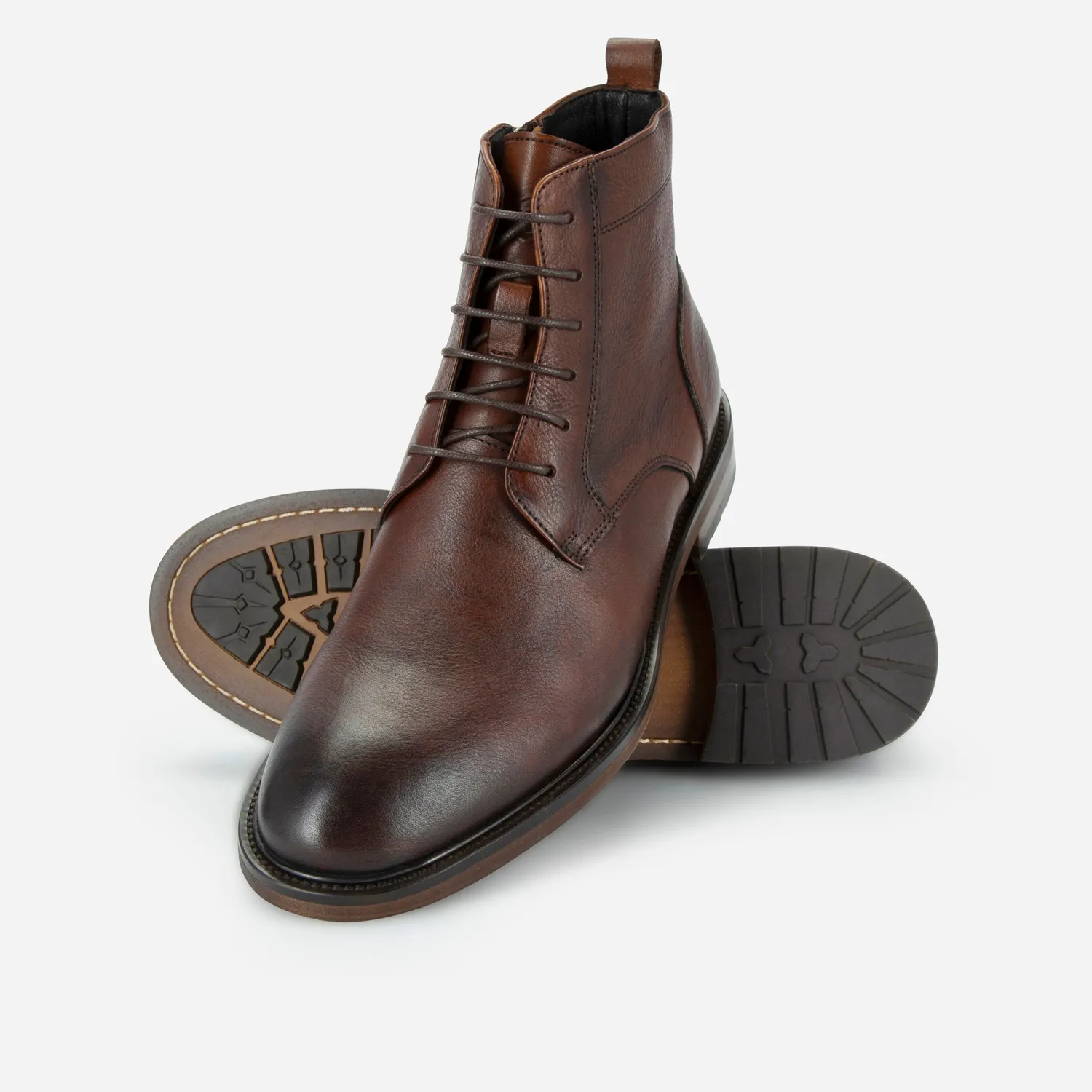 Jekyll & Hide Ankle Zip Boot Stivale Marrone Pelle Zip