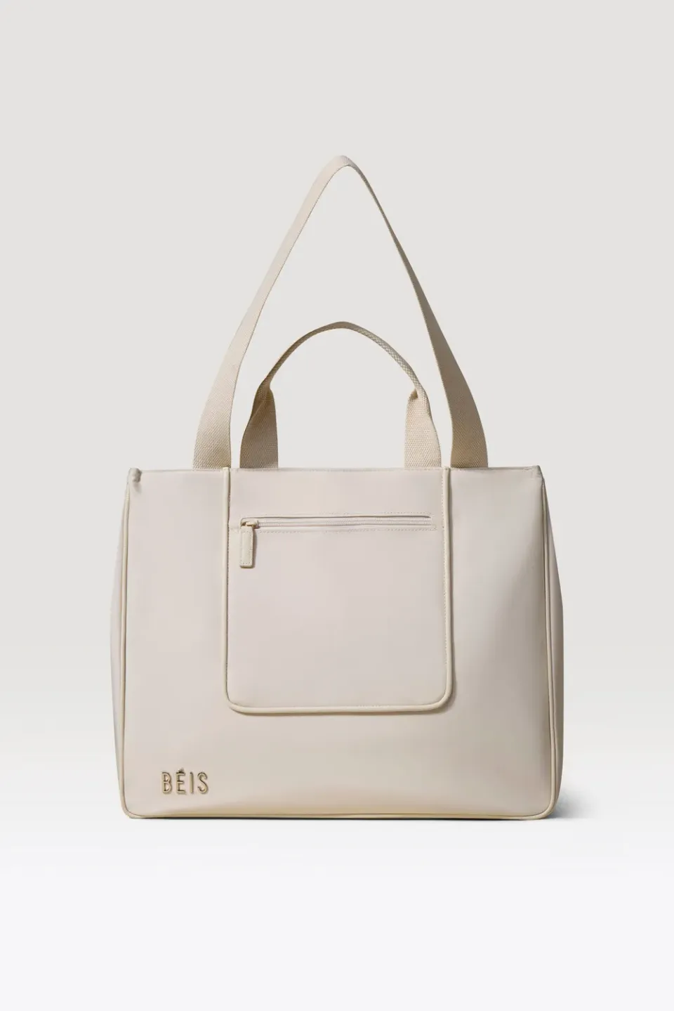 Beis East To West Tote borsa Beige riciclata