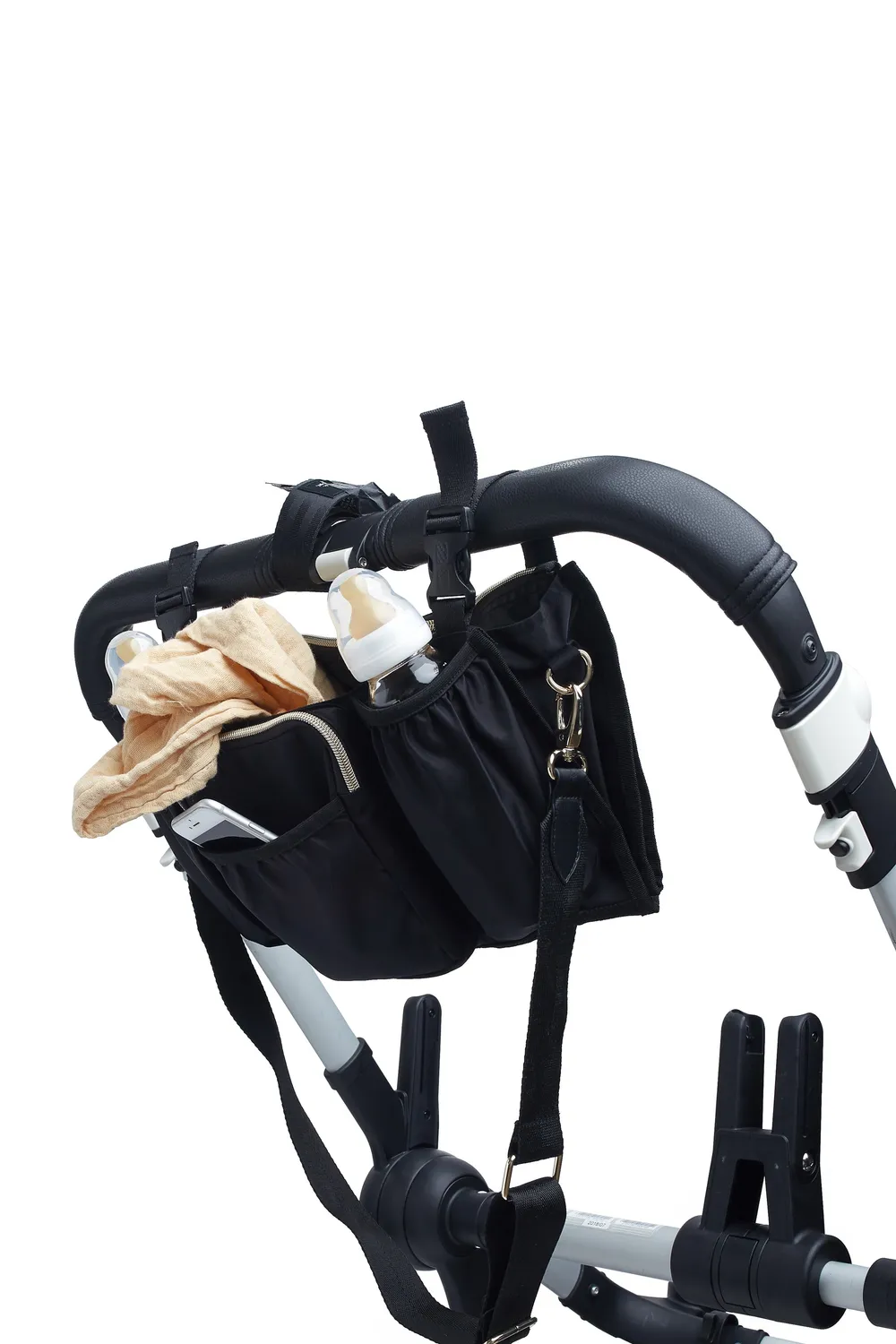Beis Stroller Caddy organizer passeggino nero da viaggio