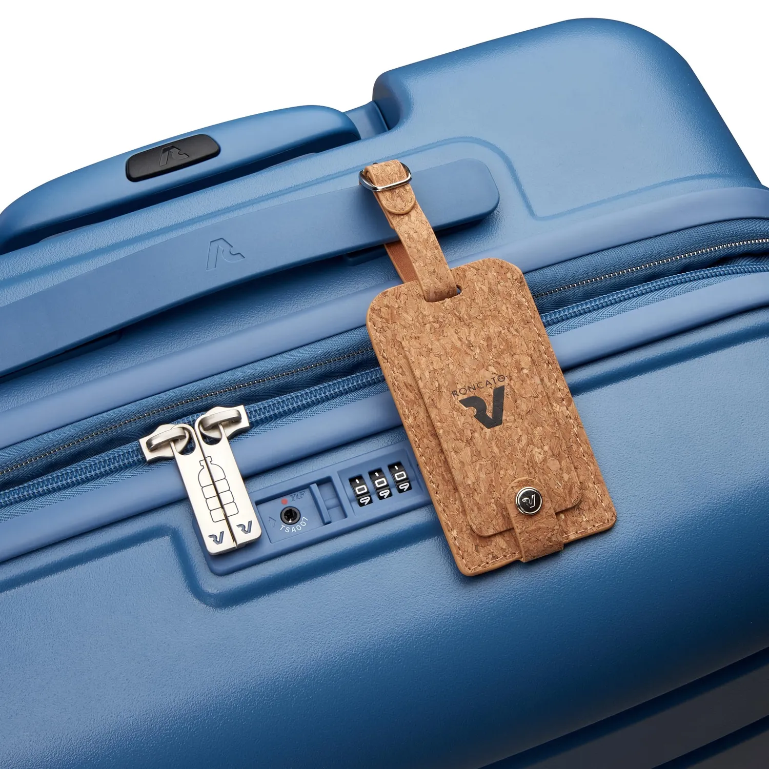 Roncato Relife trolley cabina 60 cm blu retrò espandibile