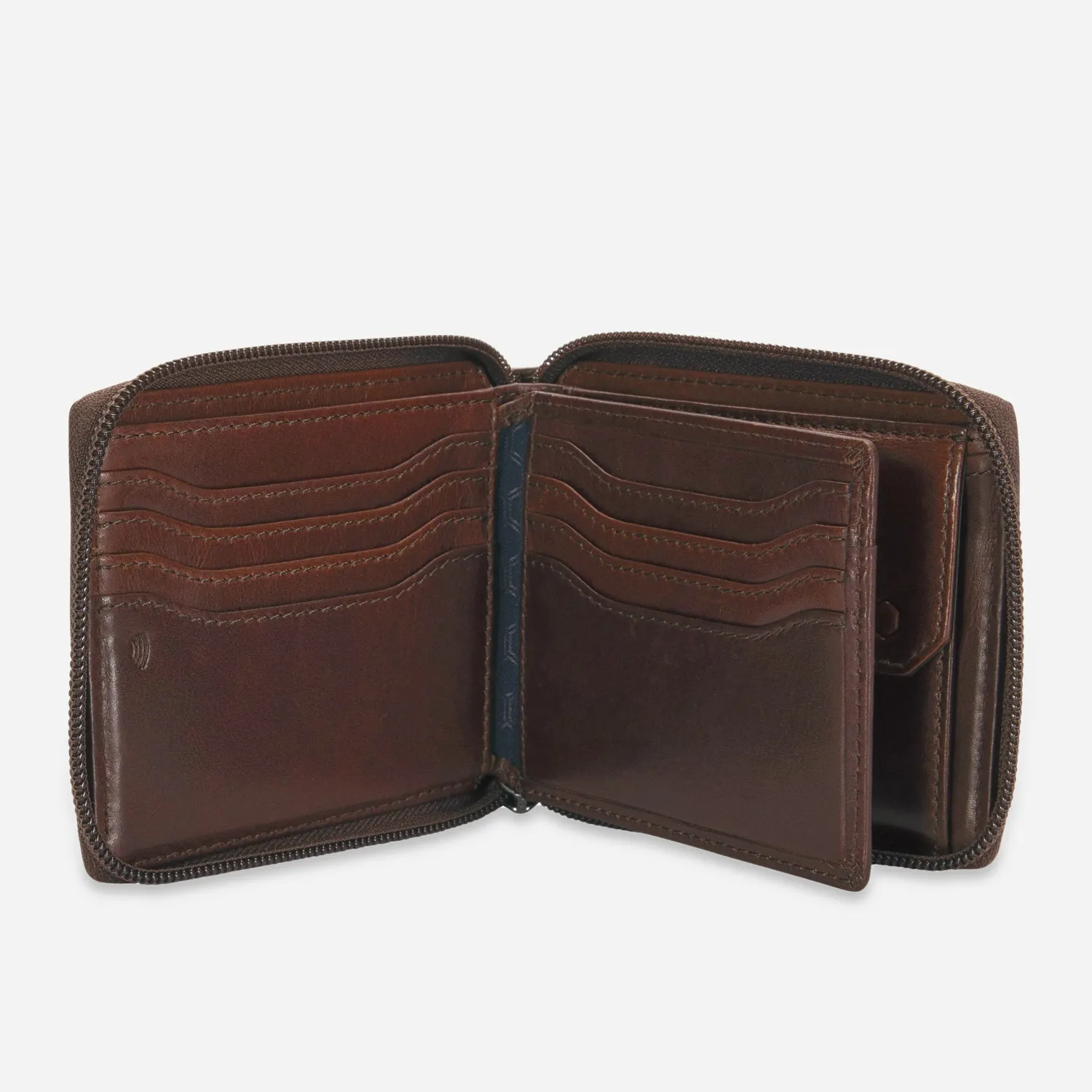 Jekyll & Hide Texas Zip Around portafoglio nero RFID uomo