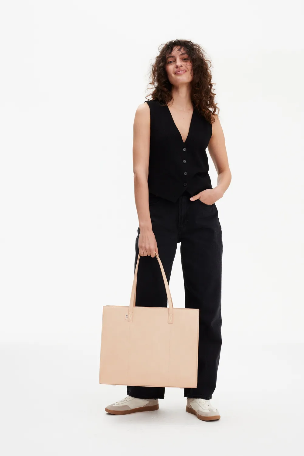 Beis Large Work Tote borsa tote beige