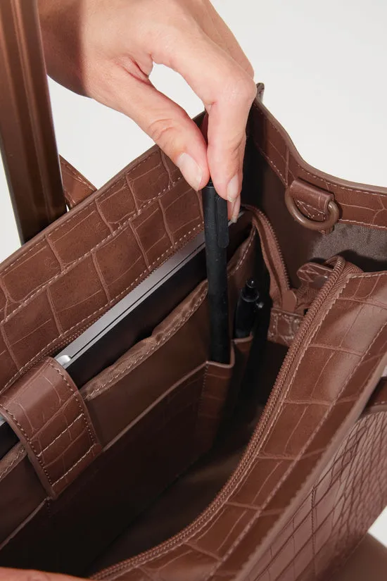 Beis Work Tote tote lavoro acero cocco vegano