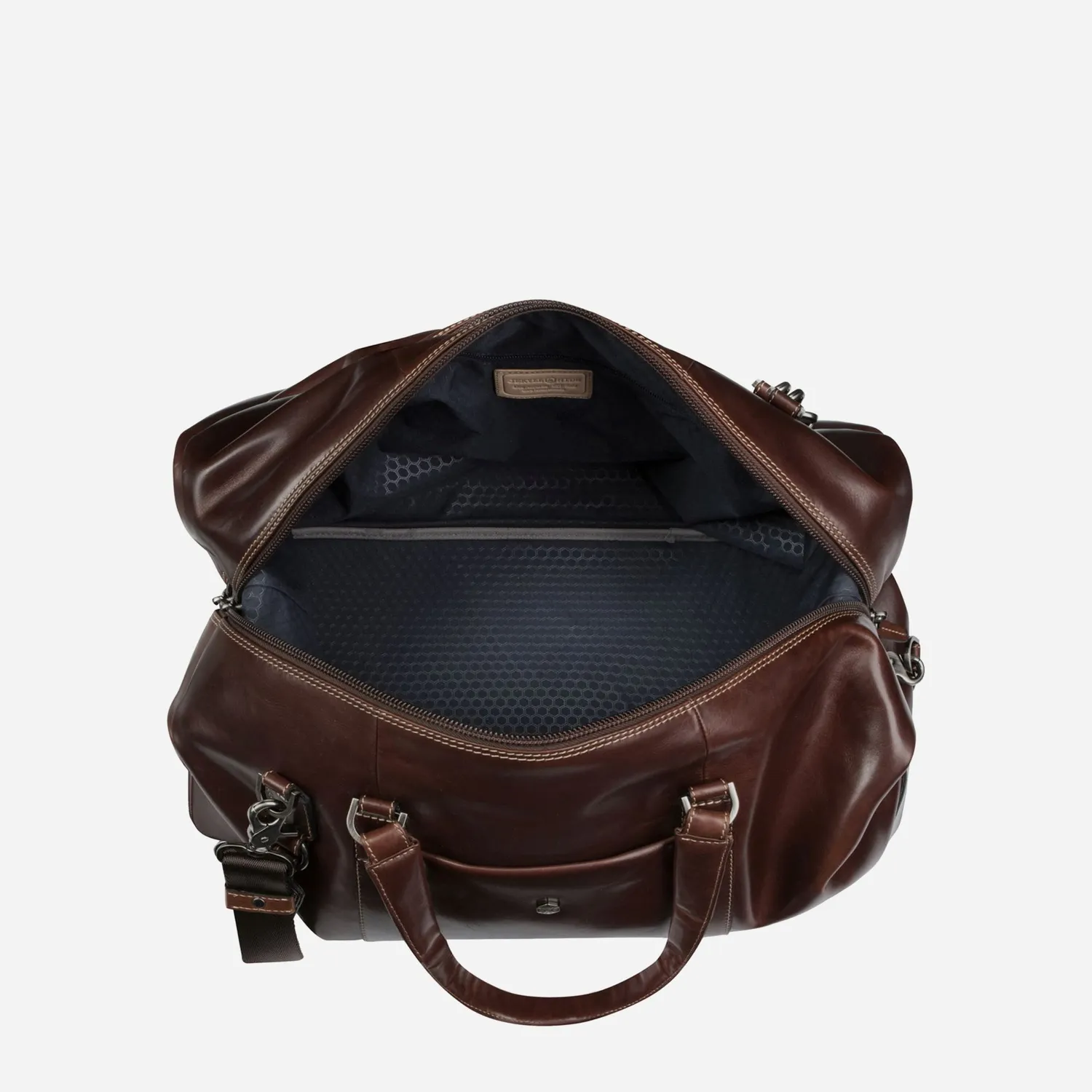 Jekyll & Hide Oxford Weekender borsone viaggio Mocha pelle