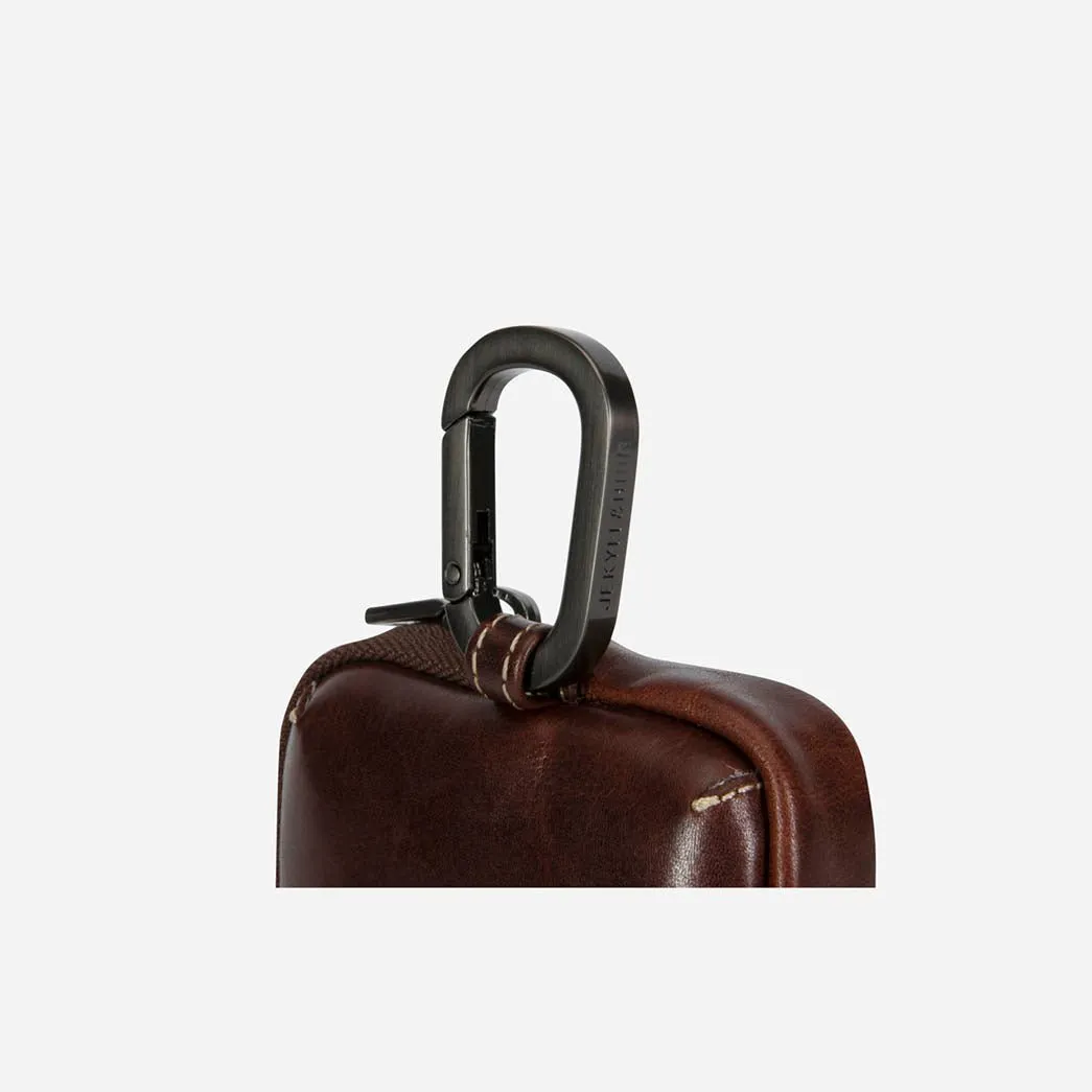 Jekyll & Hide Utility Pouch pochette Mocha pelle compatta