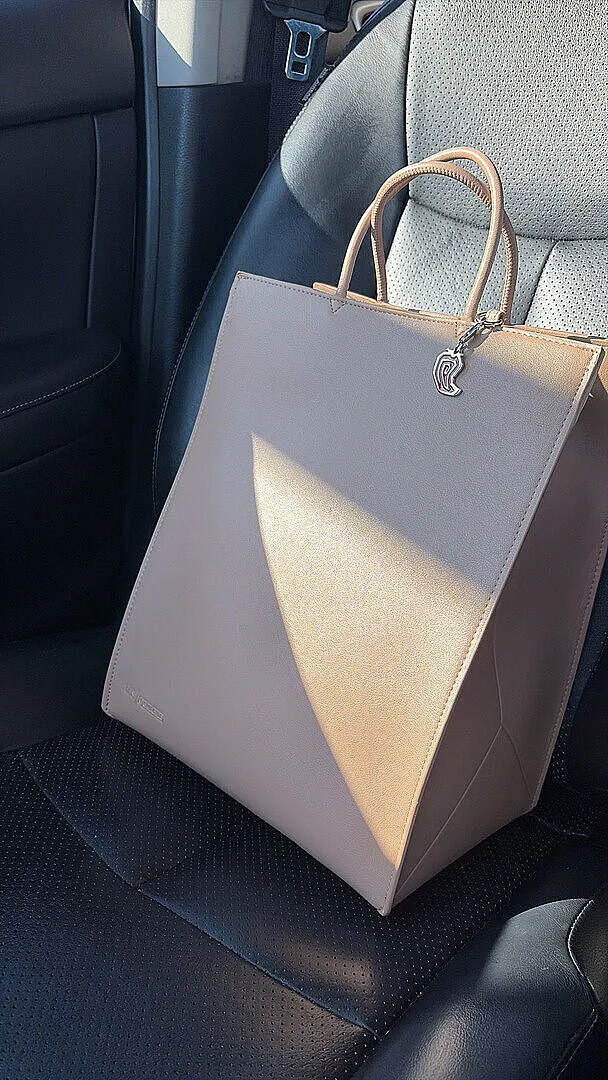 Beis Chipotle To Go Bag borsa Kraft Brown lunch