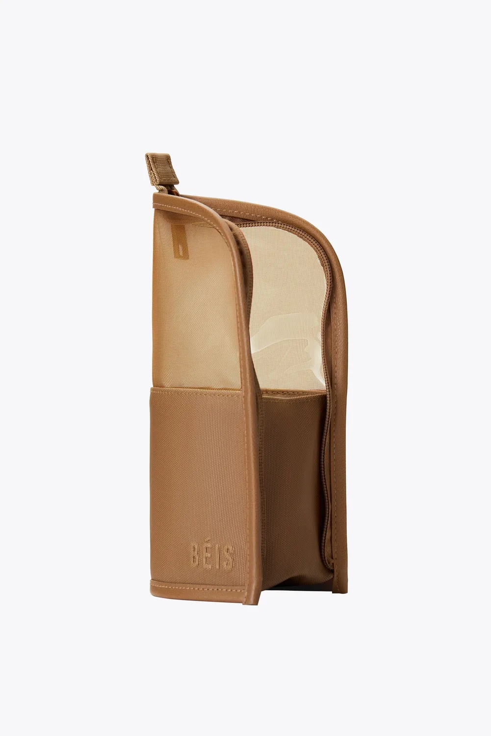 Beis Makeup Brush Pouch pochette pennelli camel verticale