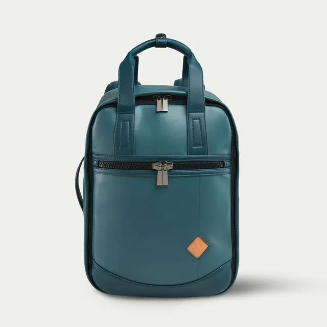 Cabin Max Lyon Poros zaino 40x30x15 eco-pelle 13" nero