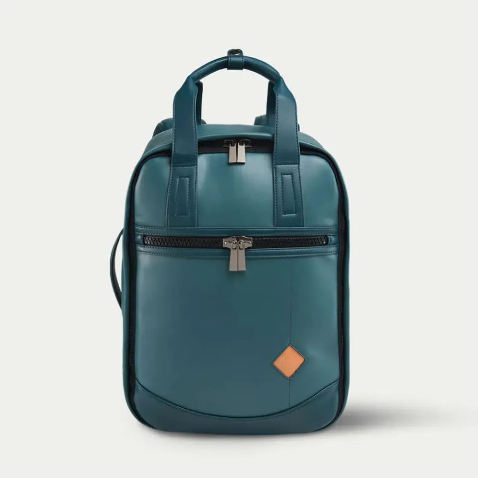Cabin Max Lyon Poros zaino 40x30x15 eco-pelle 13" nero