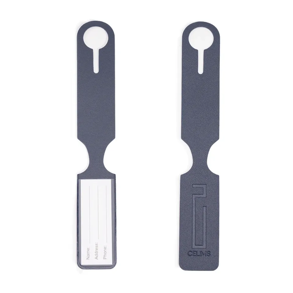CELIMS etichetta valigia porta nome blu navy resistente