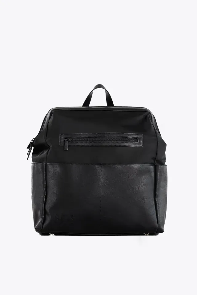 Beis Backpack Diaper Bag zaino nero fasciatoio