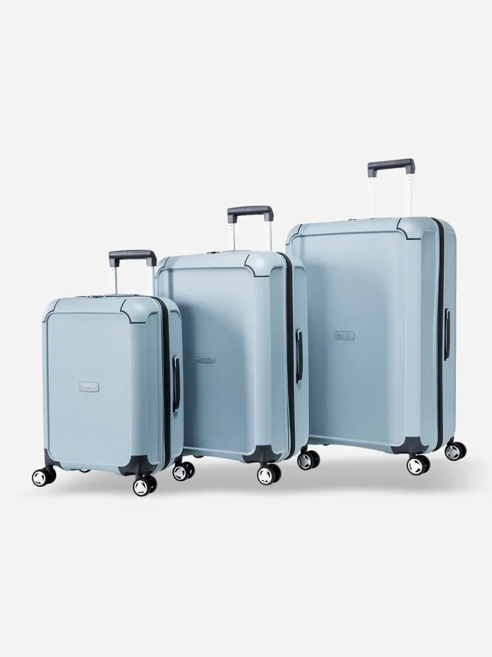 Eminent Aegis Set 3 Valigie Espandibili Azzurro Rigido