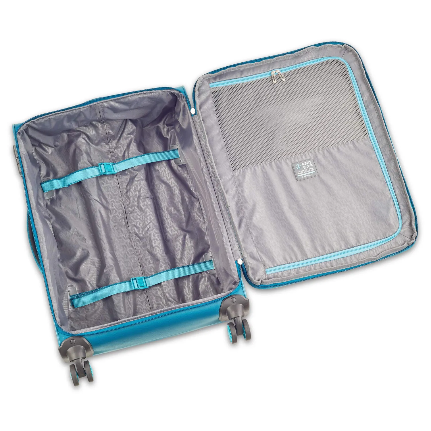 Roncato Crosslite trolley medio 65 cm espandibile petrolio ultraleggero