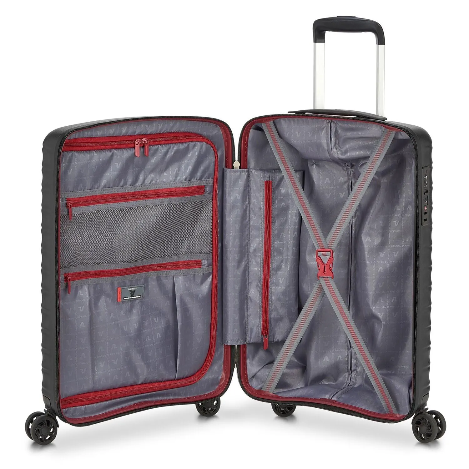 Roncato Wave trolley bagaglio a mano 45x36x20 nero EasyJet