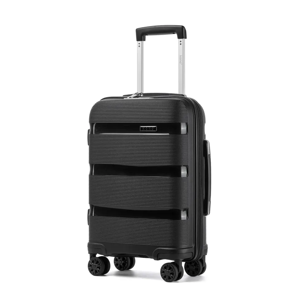 Kono trolley bagaglio a mano 55x41x20 rigido nero TSA