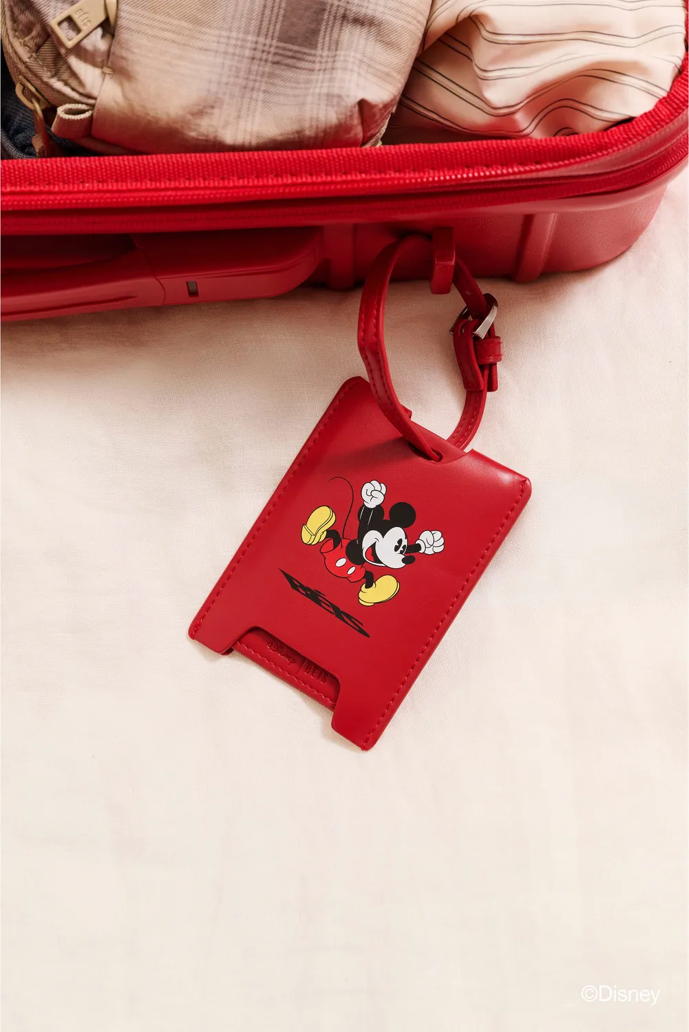 Beis Disney Luggage Tag etichetta Mickey rosso