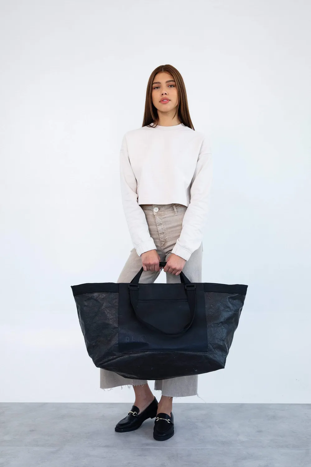 Beis Extra Large Tote Borsa Viaggio Nera XL