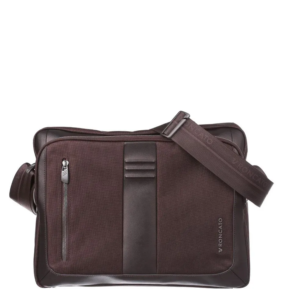 Roncato 15.6 borsa porta computer pelle nera