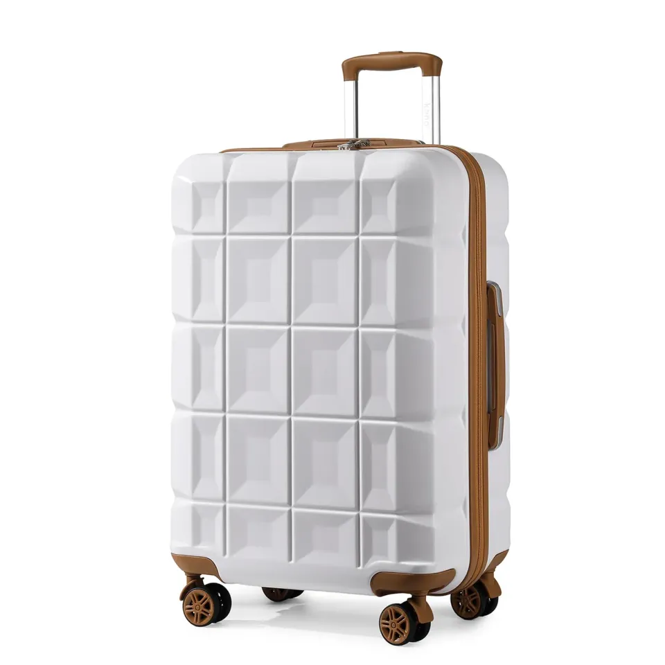 Kono Valigia rigida 28 pollici 72cm bianca TSA 92L