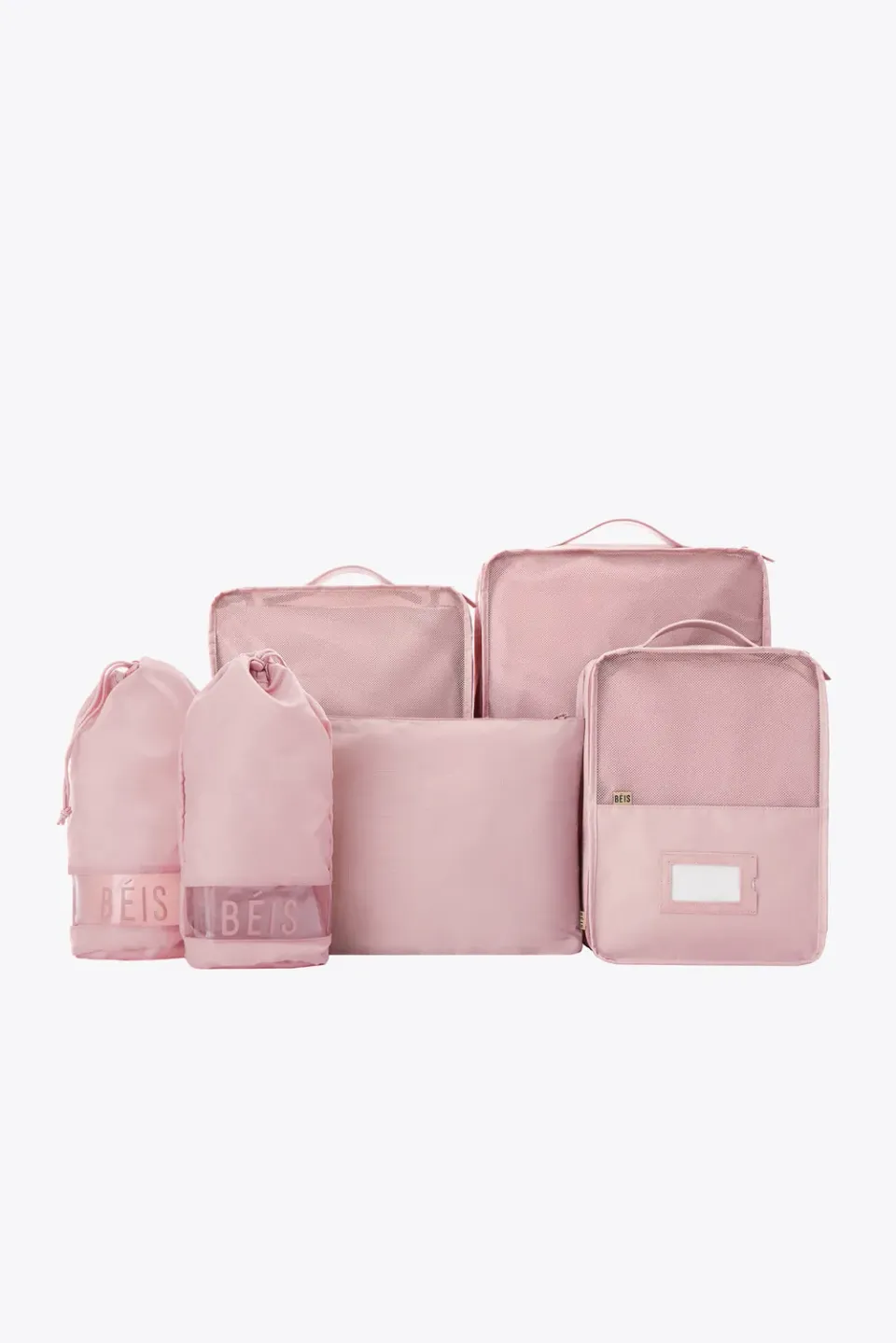 Beis The Packing Cubes organizer Atlas rosa 6 pezzi