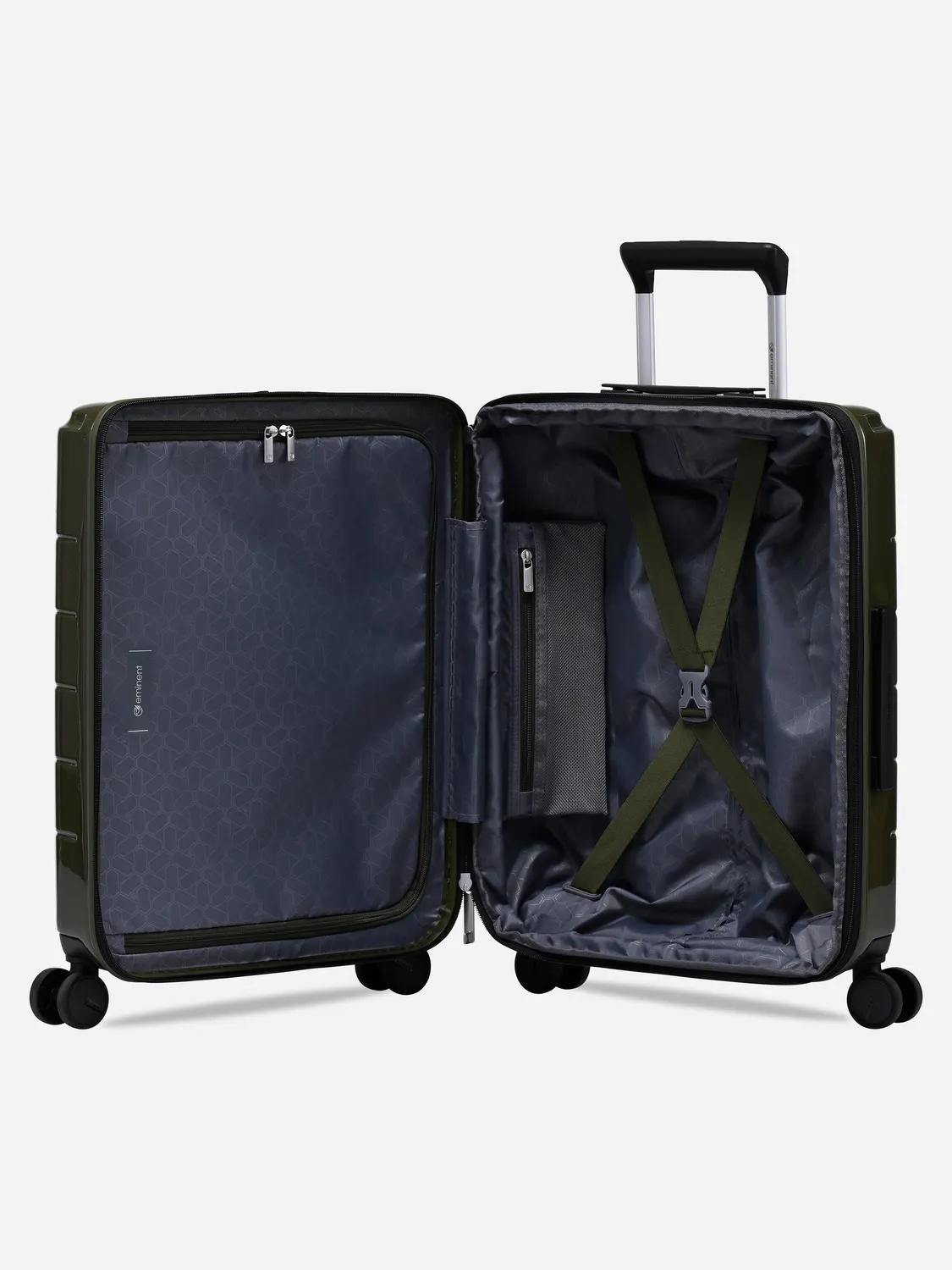 Eminent Voyager Cabina Espandibile bagaglio a mano verde scuro rigido