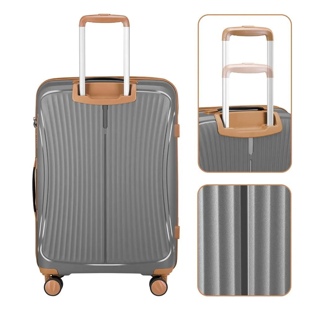 Provitera Easy Roll set 3 valigie rigide grigio 90+59+38L