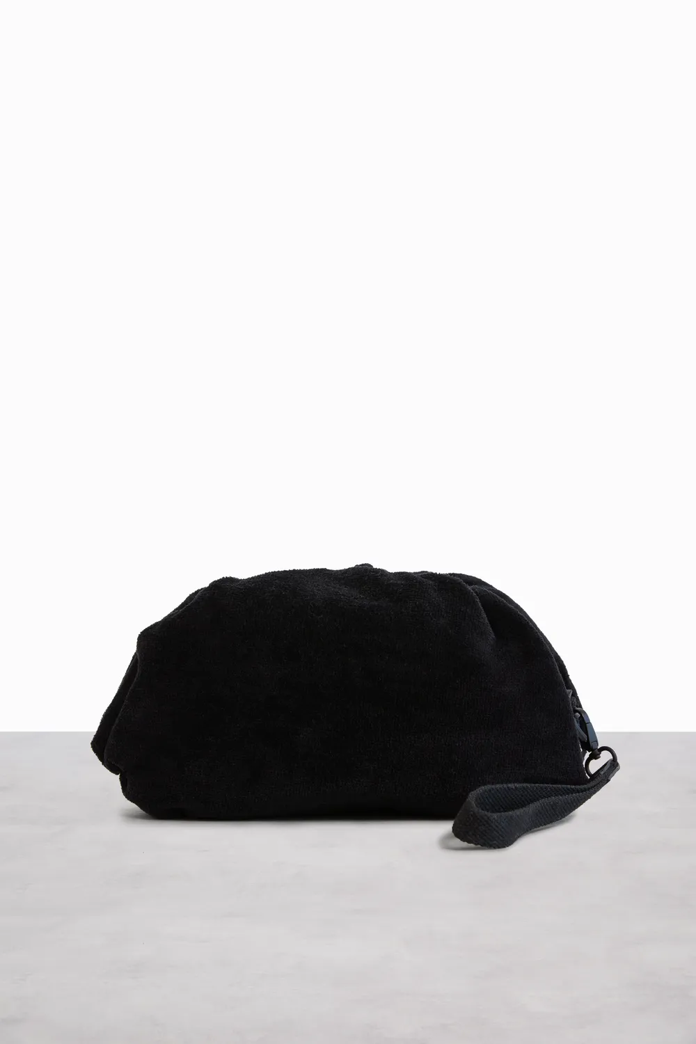 Beis Terry Cosmetic Clutch Nera Pochette Spugna