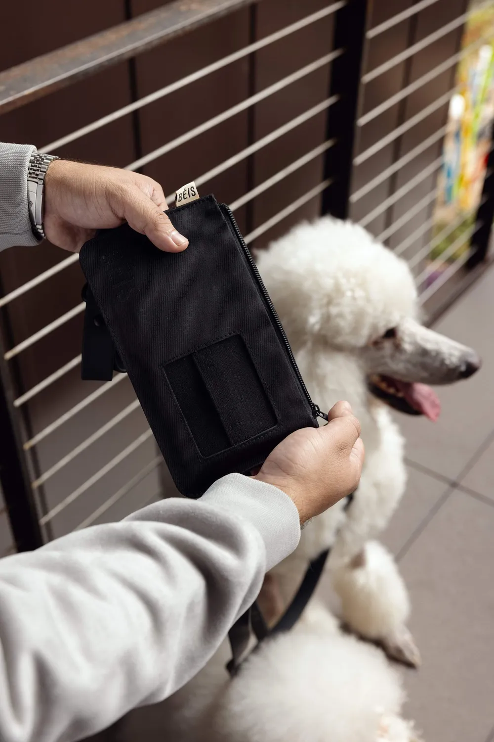 Beis The Pet Leash XS/S guinzaglio con pochette
