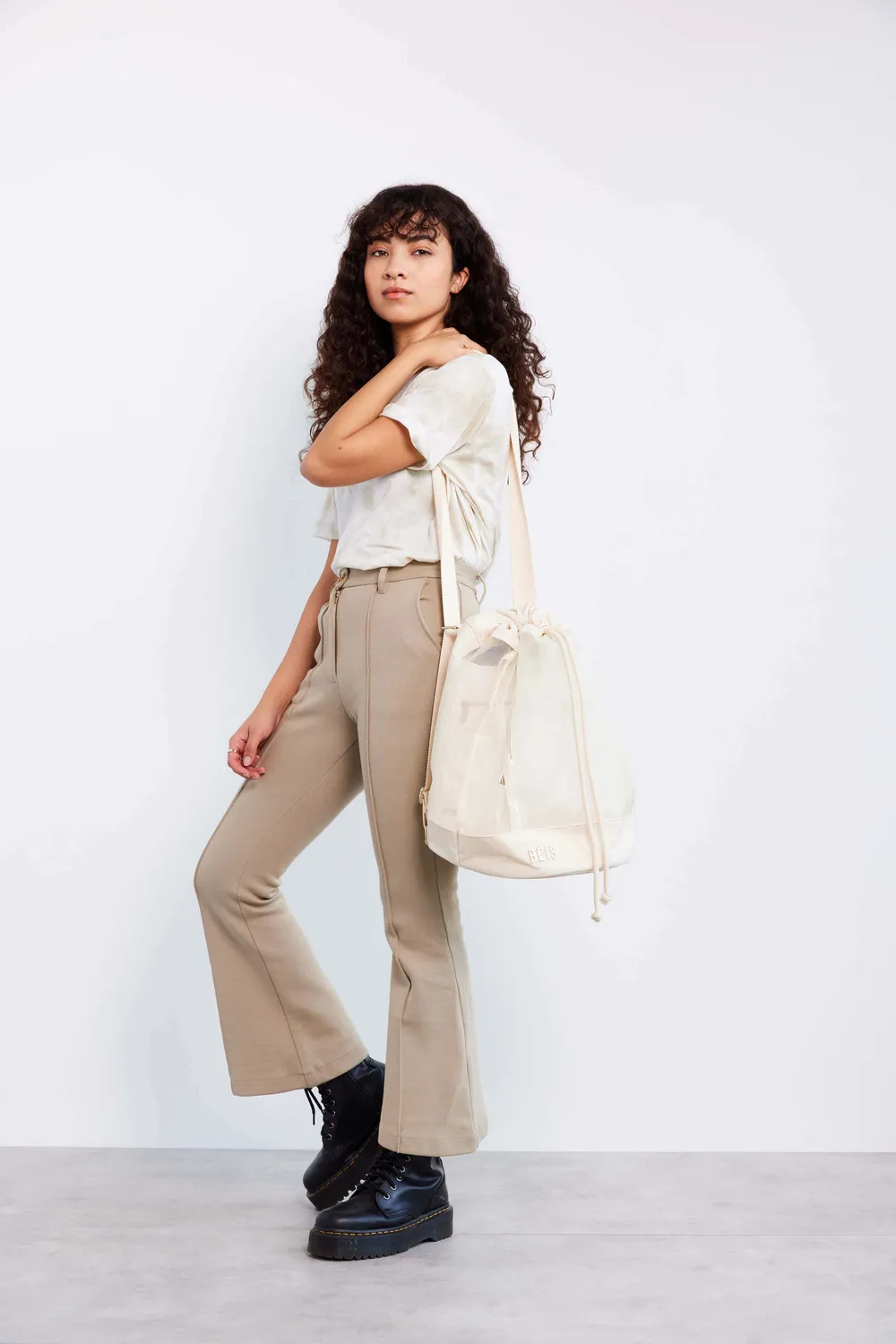 Beis High-brid zaino beige multiuso da viaggio