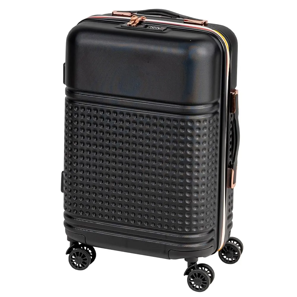 Provitera set 4 valigie ABS black beauty case trolley