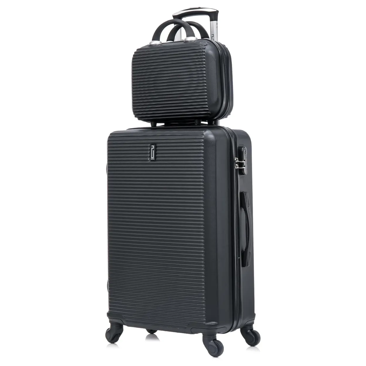 CELIMS Weekend Set Valigia L 65 cm+Beauty Nero ABS Stiva