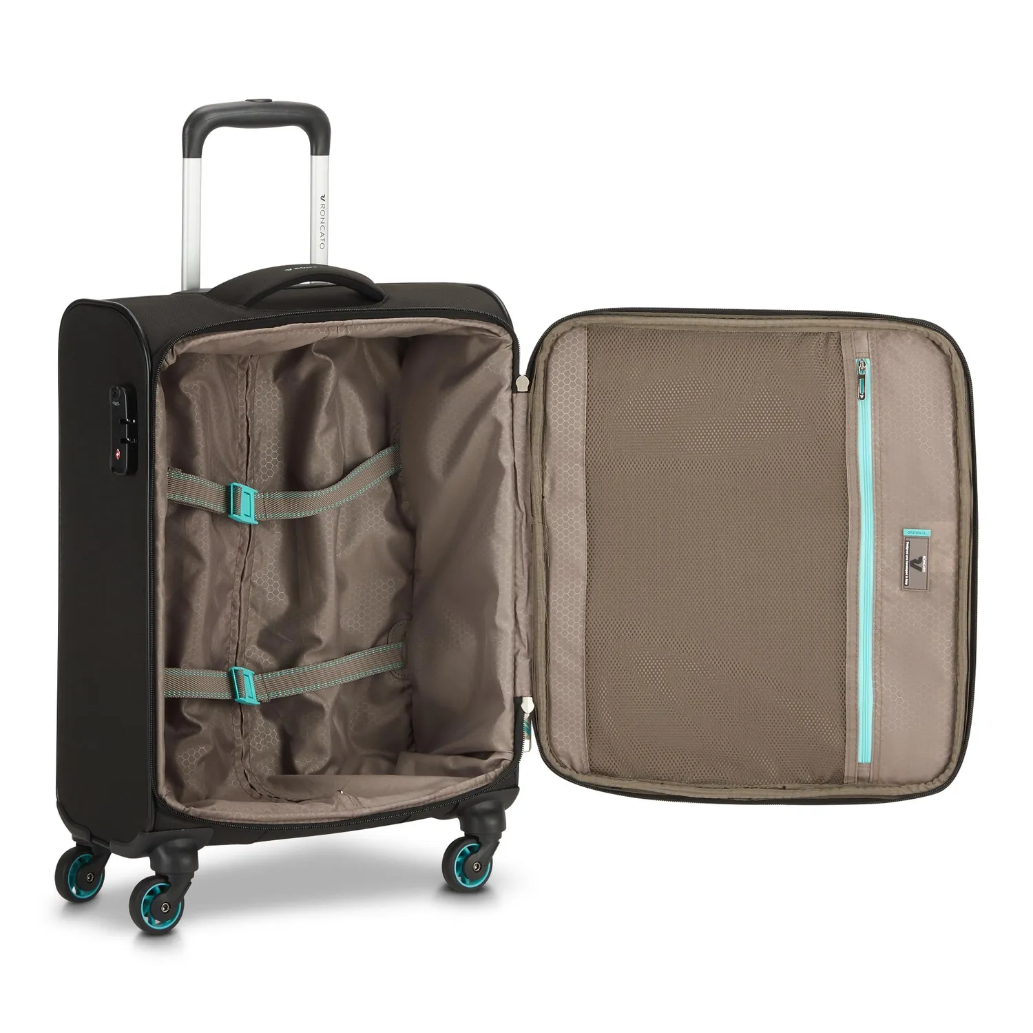 Roncato Smile 2.0 trolley cabina 55 cm nero TSA