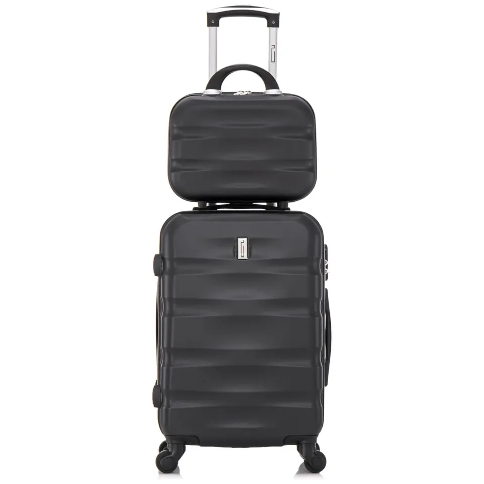 CELIMS AeroWave S valigia cabina 55 cm nera ABS con beauty case