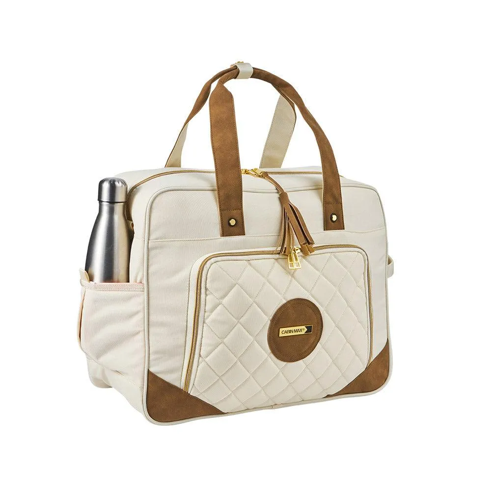 Cabin Max Lyon Vela borsone 45x36x20 crema-oro 30L laptop