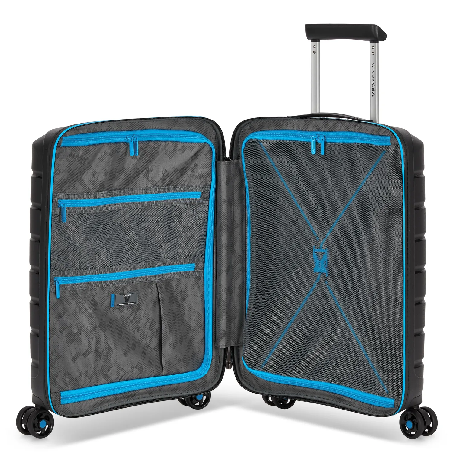 Roncato B-Flying Neon trolley cabina 55 cm nero