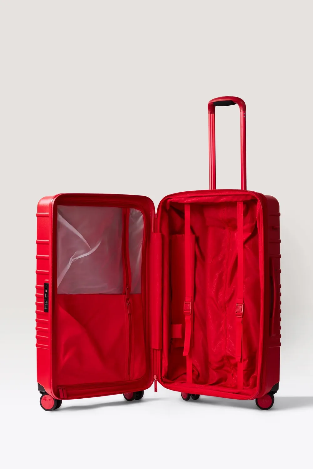 Beis The Roller Medium Check-In valigia rosso Mickey Mouse