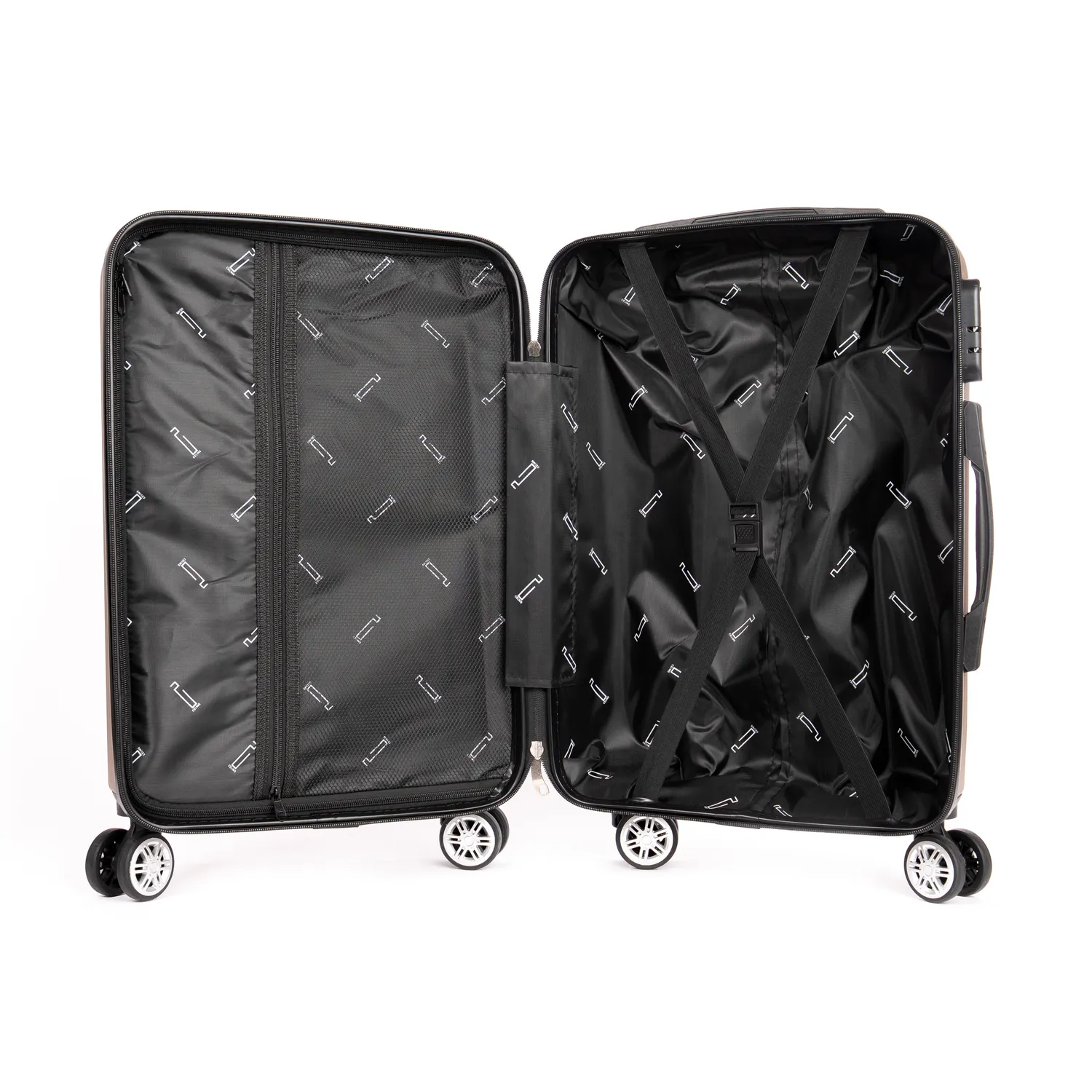 CELIMS Weekend set valigie rigide 4 pezzi arancione ABS