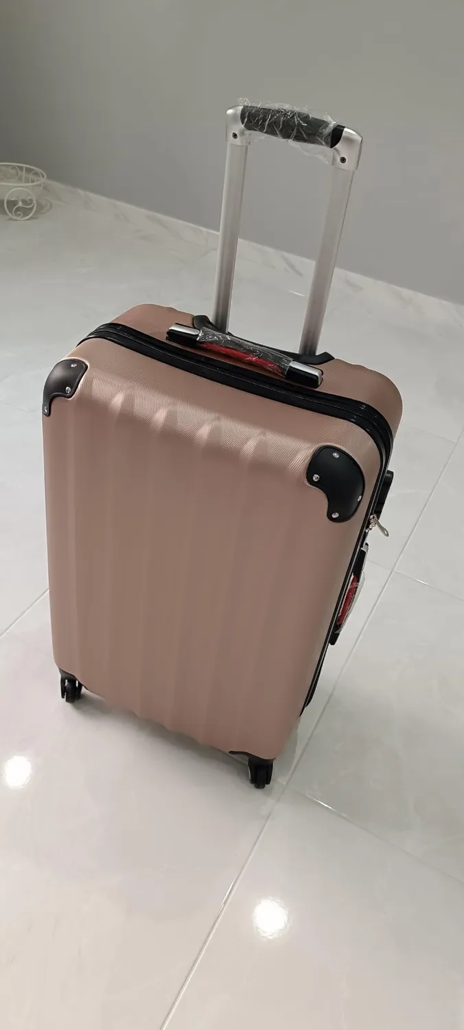 Provitera set 3+1 valigie rigide beige ABS bagaglio a mano