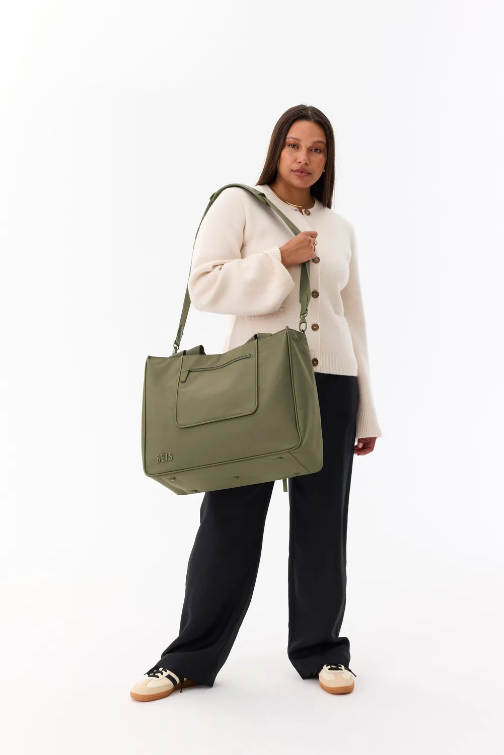 Beis East To West shopper oliva da viaggio