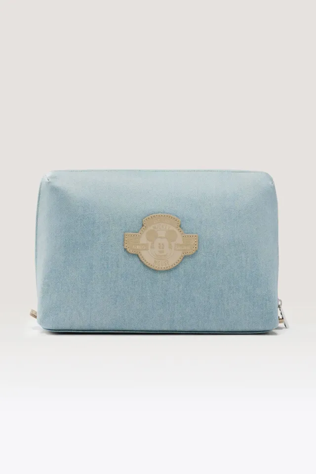 Beis Disney Large Cosmetic Pouch pochette Blue Jeans divisori
