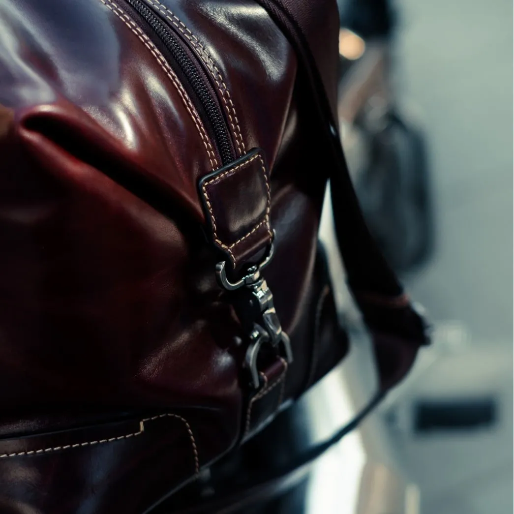 Jekyll & Hide Oxford Weekender borsone viaggio Mocha pelle