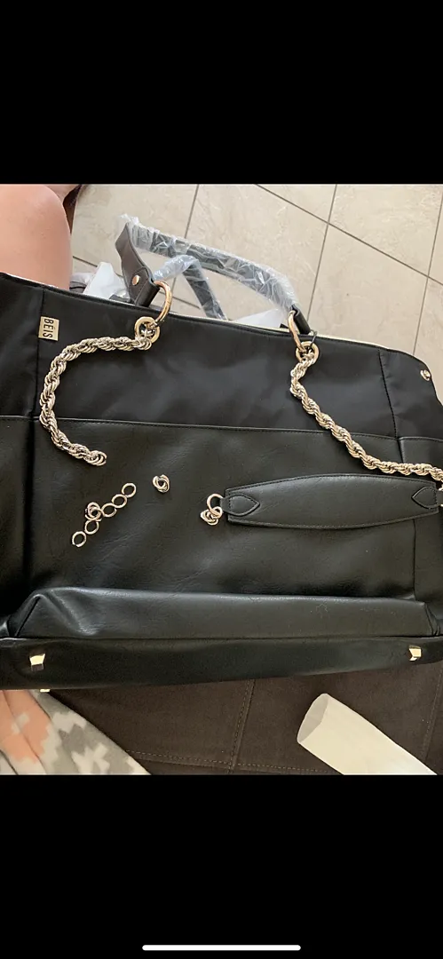 Beis Diaper Bag borsa fasciatoio nera con accessori