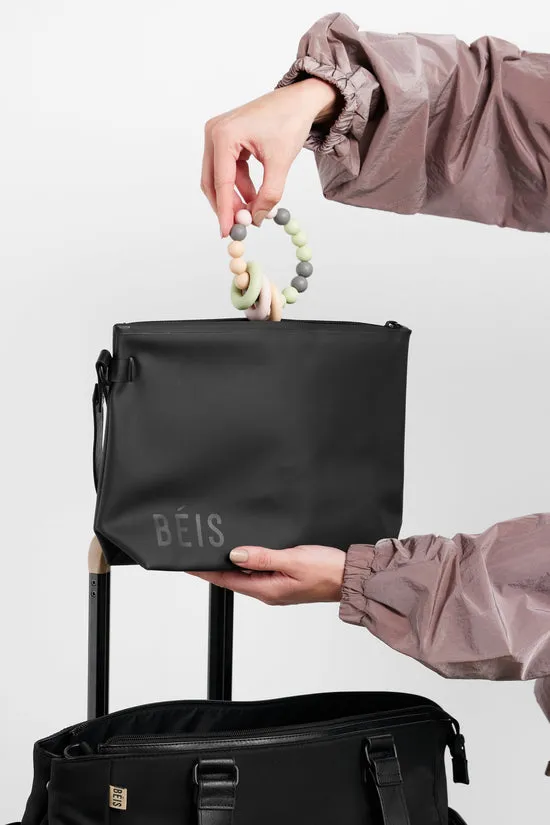 Beis Diaper Bag borsa fasciatoio nera multifunzione