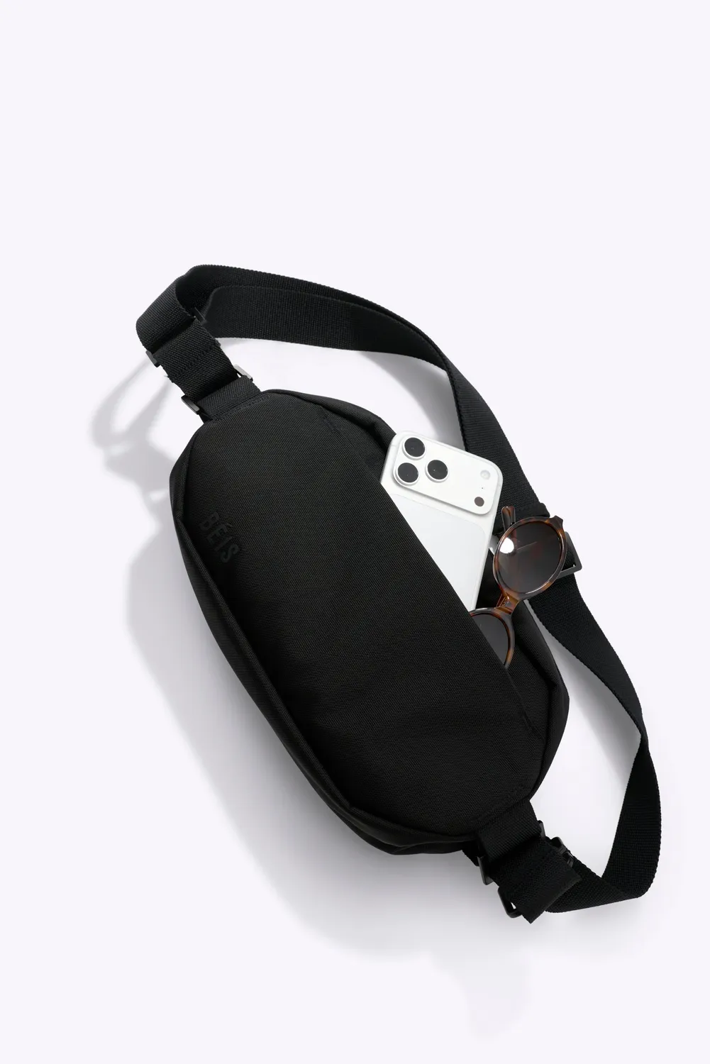 Beis Pro Travel Sling Tracolla Nera Nylon Balistico