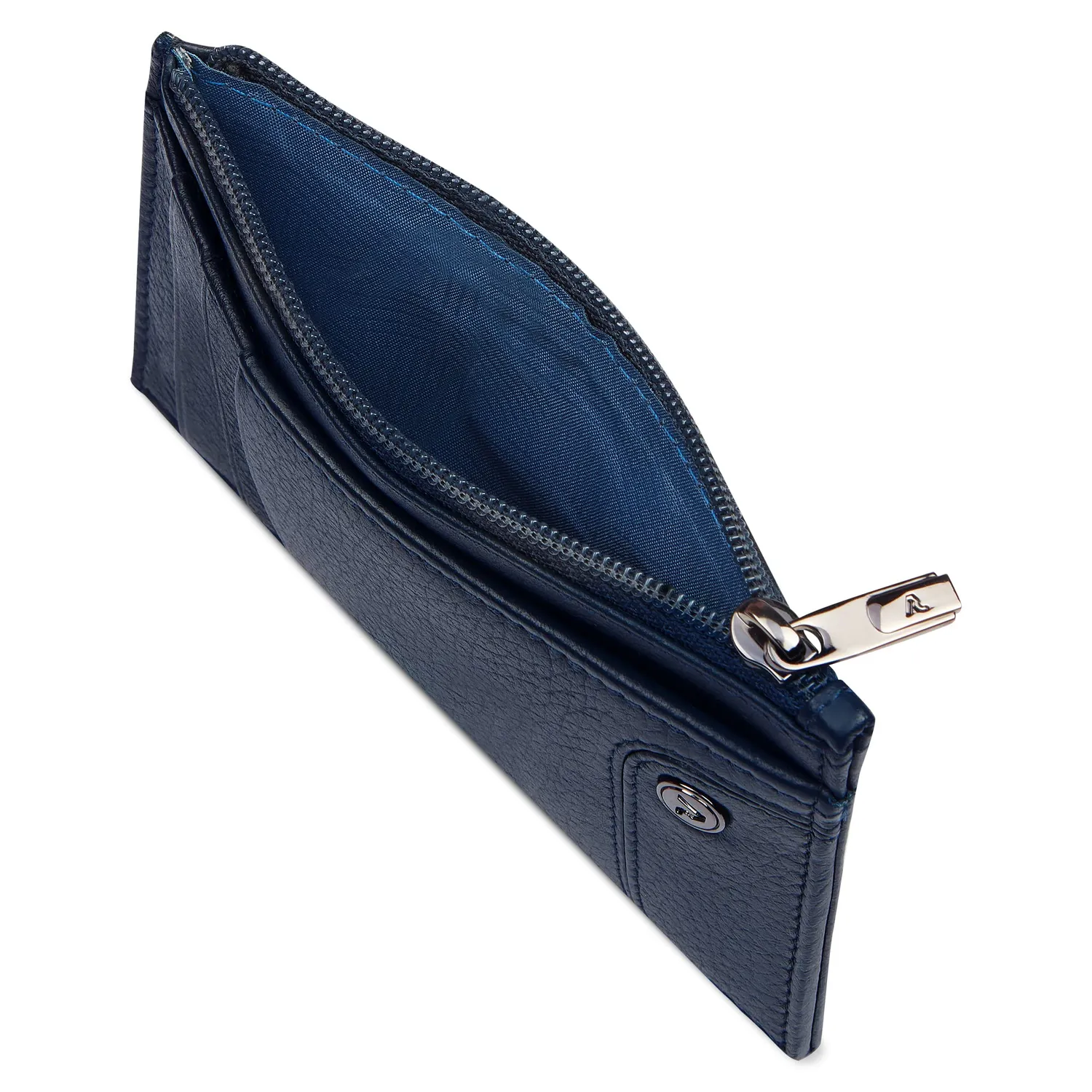 Roncato Alaska porta carte pelle blu navy 8,5 cm